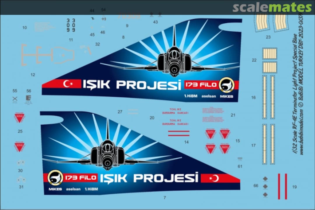 Boxart RF-4E Terminator Light Project Special Tail Art Blue Decal Set Dbt-01379 Babibi model Boxart RF-4E Terminator Light Project Special Tail Art Blue Decal Set Dbt-01379 Babibi model