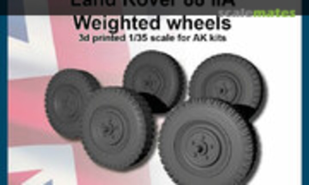 1:35 Land Rover 88 IIA weighted wheels (FC Model Trend 37189) 37189