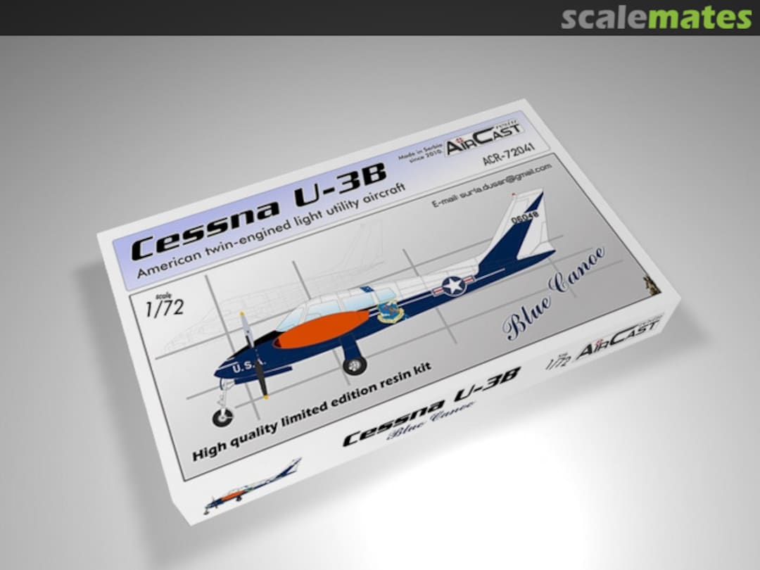 Boxart Cessna U-3B Blue Canoe ACR72041 Air Cast Resin Boxart Cessna U-3B Blue Canoe ACR72041 Air Cast Resin