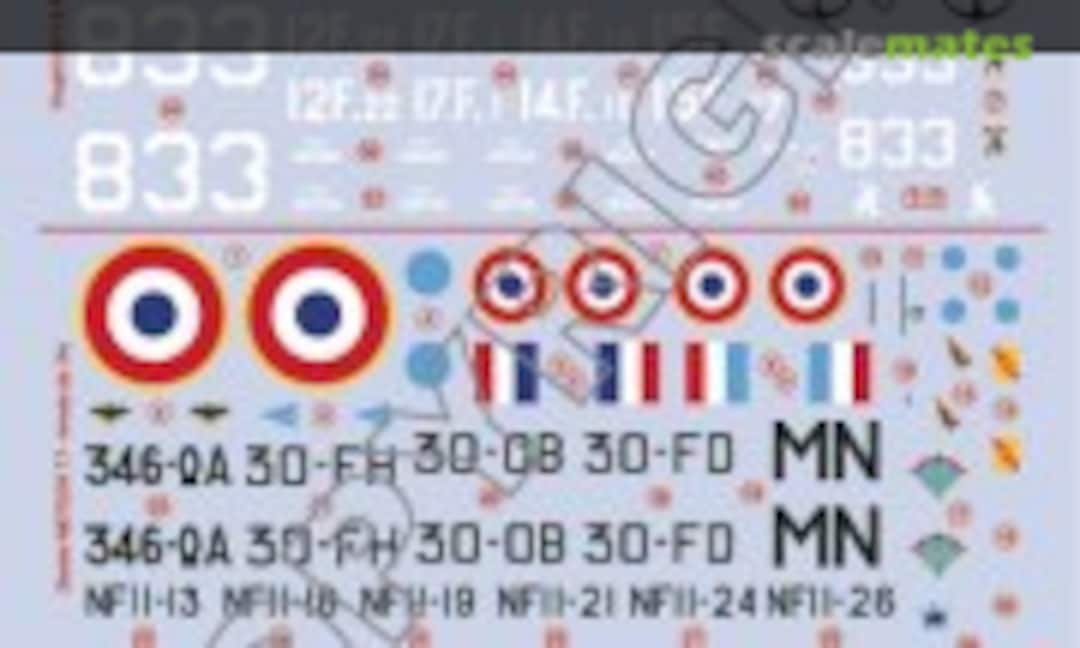 1:72 Vought AU-1 & F4U-7 Corsair/Gloster Meteor NF.11/Boulton Paul T.21 Sea Balliol (Model Art Decal System 72/081) 72/081