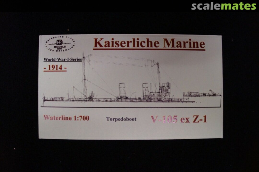 Boxart Torpedoboot V-105 ex Z-1 WW I-WL-G-060 HP-Models