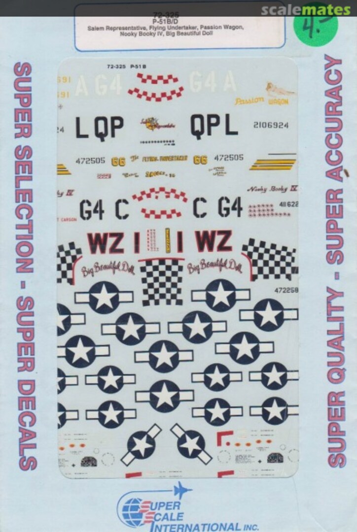 Boxart P-51B/D 72-325 SuperScale International Boxart P-51B/D 72-325 SuperScale International