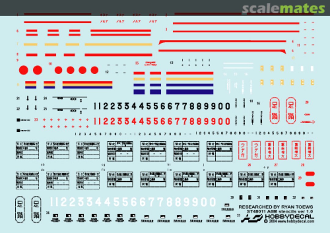 Boxart A6M Zero Stencils Ver 1.0 ST48011V1 HobbyDecal Boxart A6M Zero Stencils Ver 1.0 ST48011V1 HobbyDecal