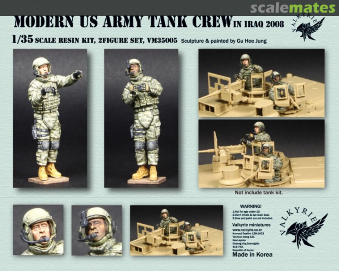 Boxart Modern US Army Tank Crew in Iraq 2008 VM35005 Valkyrie Miniature Boxart Modern US Army Tank Crew in Iraq 2008 VM35005 Valkyrie Miniature