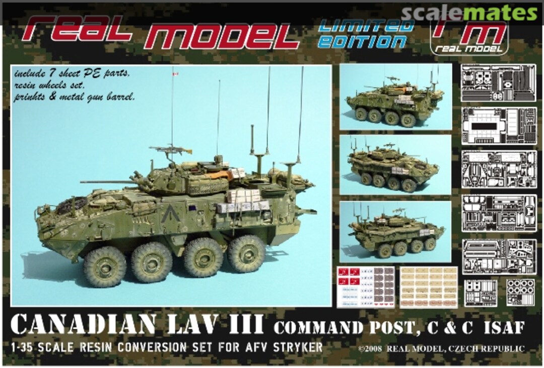 Boxart Canadian LAV III Command Post, C & C ISAF RM35132 Real Model Boxart Canadian LAV III Command Post, C & C ISAF RM35132 Real Model