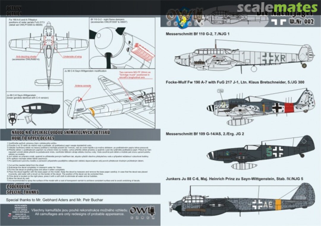 Boxart Die Nachtjager W.Nr 002 W 002 OWL Boxart Die Nachtjager W.Nr 002 W 002 OWL