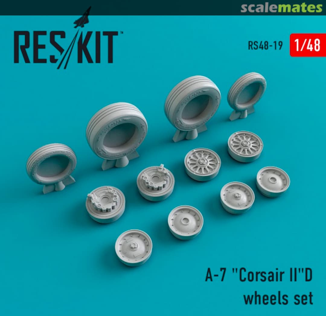Boxart LTV A-7 "Corsair II"D wheels set RS48-0019 ResKit Boxart LTV A-7 "Corsair II"D wheels set RS48-0019 ResKit