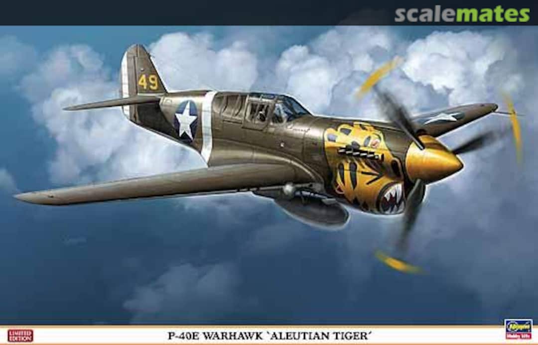 Boxart P-40E Warhawk 'Aleutian Tiger' 08211 Hasegawa Boxart P-40E Warhawk 'Aleutian Tiger' 08211 Hasegawa
