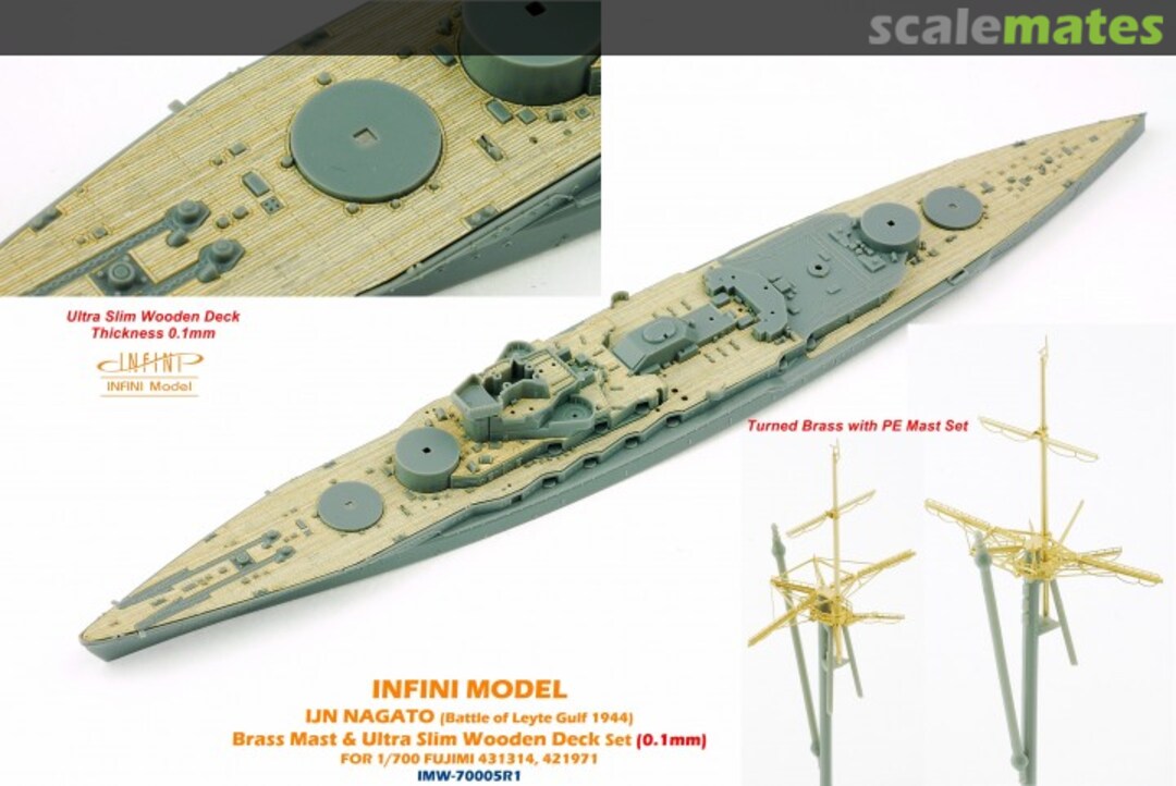 Boxart IJN Nagato 1944 ultrafine deck & brass masts IMW-70005R1 INFINI Model Boxart IJN Nagato 1944 ultrafine deck & brass masts IMW-70005R1 INFINI Model
