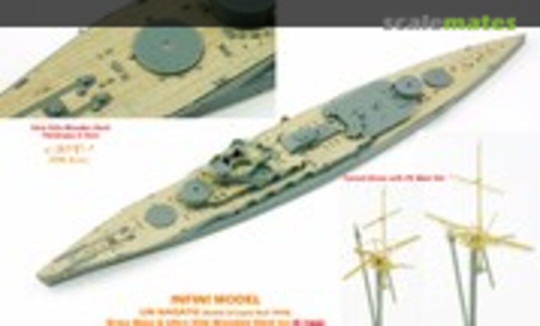 1:700 IJN Nagato 1944 ultrafine deck & brass masts (INFINI Model IMW-70005R1) IMW-70005R1