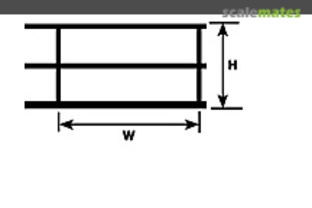 Boxart Hand Rail (23 x 38.1 x 600 mm) 90473 Plastruct Boxart Hand Rail (23 x 38.1 x 600 mm) 90473 Plastruct
