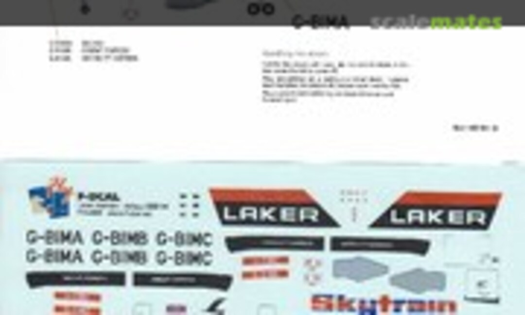 1:144 Laker Skytrain Airbus A300 B4 (F-DCAL FD14609) FD14609