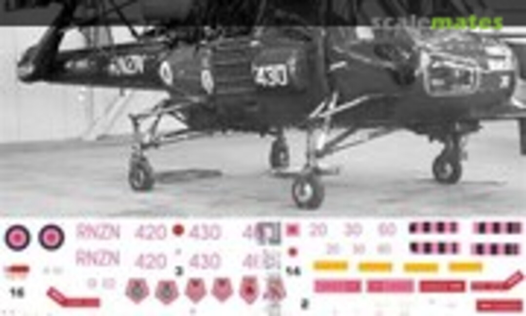 1:72 RNZAF/RNZN Wasp Delivery scheme 1960s (Oldmodels Decals OMD0185) OMD0185
