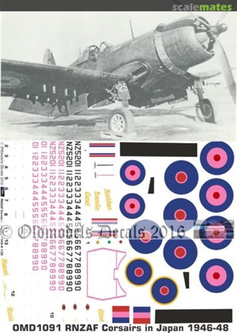 Boxart RNZAF Corsairs in Japan 1946-48 OMD1093 Oldmodels Decals Boxart RNZAF Corsairs in Japan 1946-48 OMD1093 Oldmodels Decals