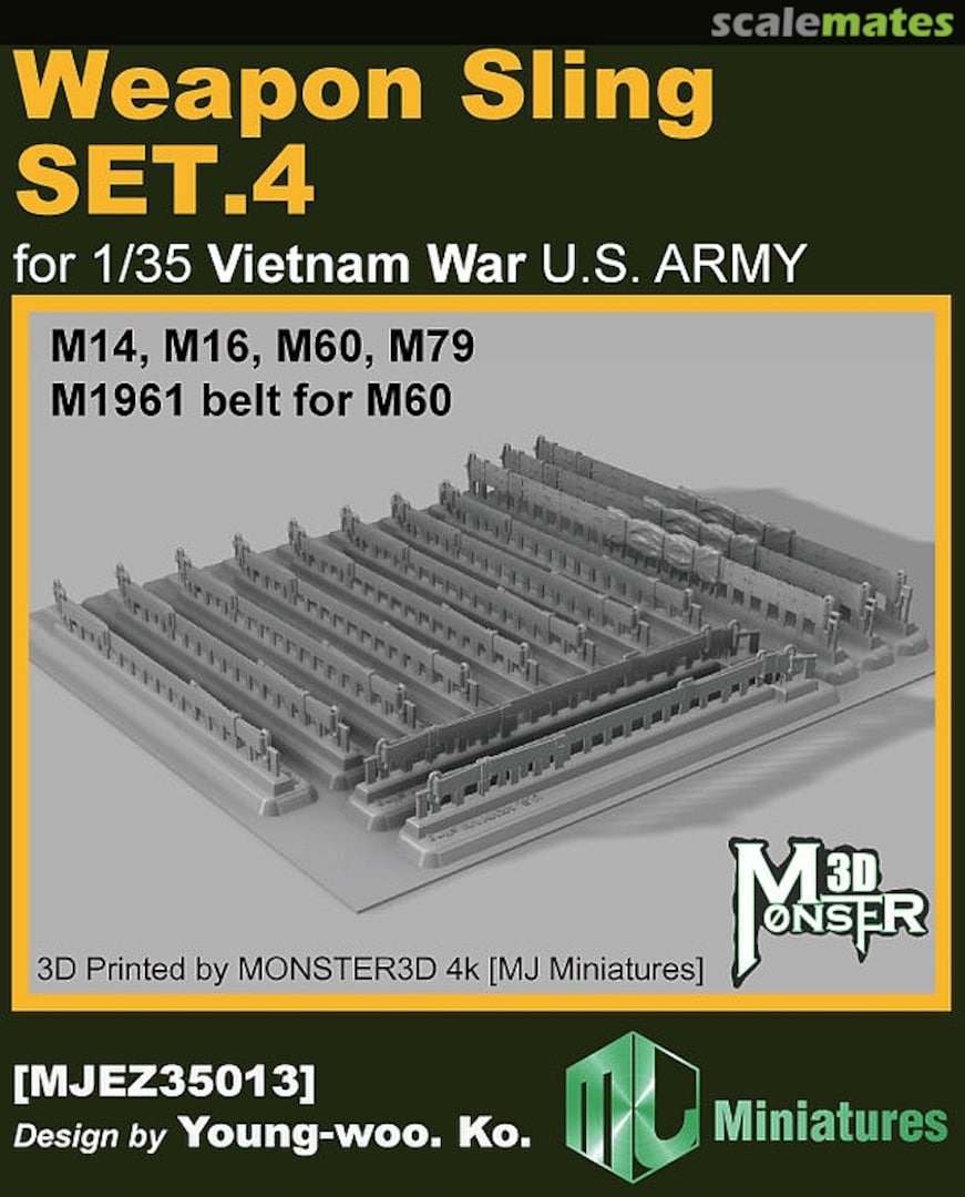 Boxart Weapon Sling SET.4 for Vietnam War, U.S. ARMY MJEZ35013 MJ Miniatures Boxart Weapon Sling SET.4 for Vietnam War, U.S. ARMY MJEZ35013 MJ Miniatures