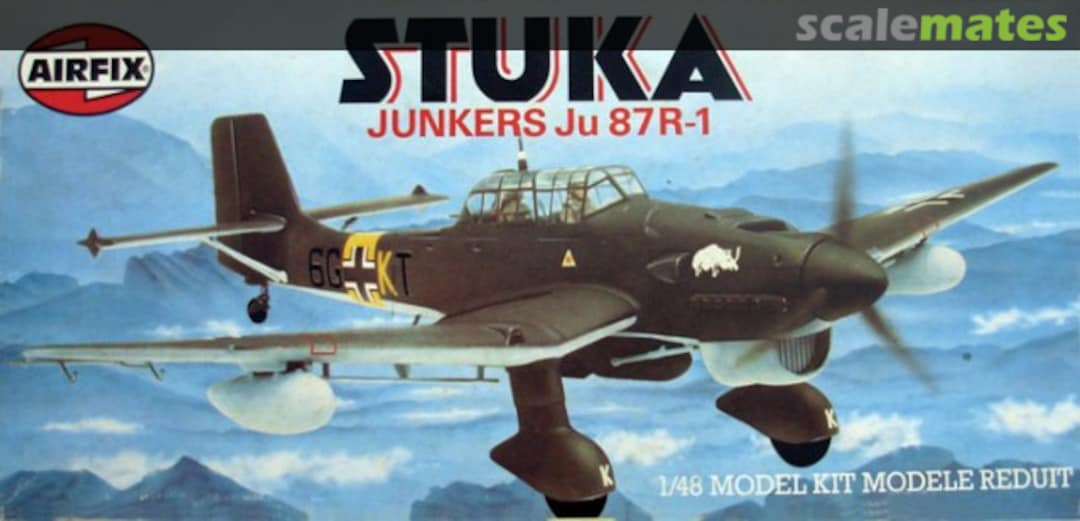 Boxart Stuka Junkers Ju 87R-1 05100-4 Airfix Boxart Stuka Junkers Ju 87R-1 05100-4 Airfix