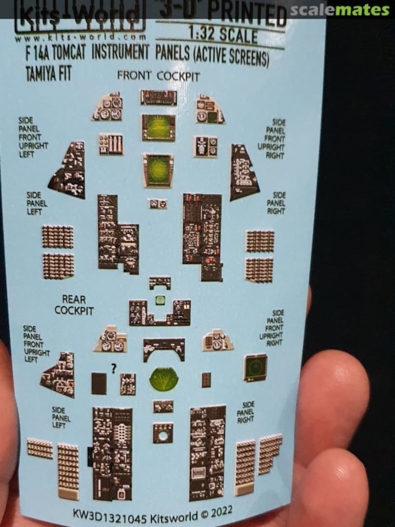 Boxart F-14A Tomcat Screens On KW3D1321045 Kits-World Boxart F-14A Tomcat Screens On KW3D1321045 Kits-World