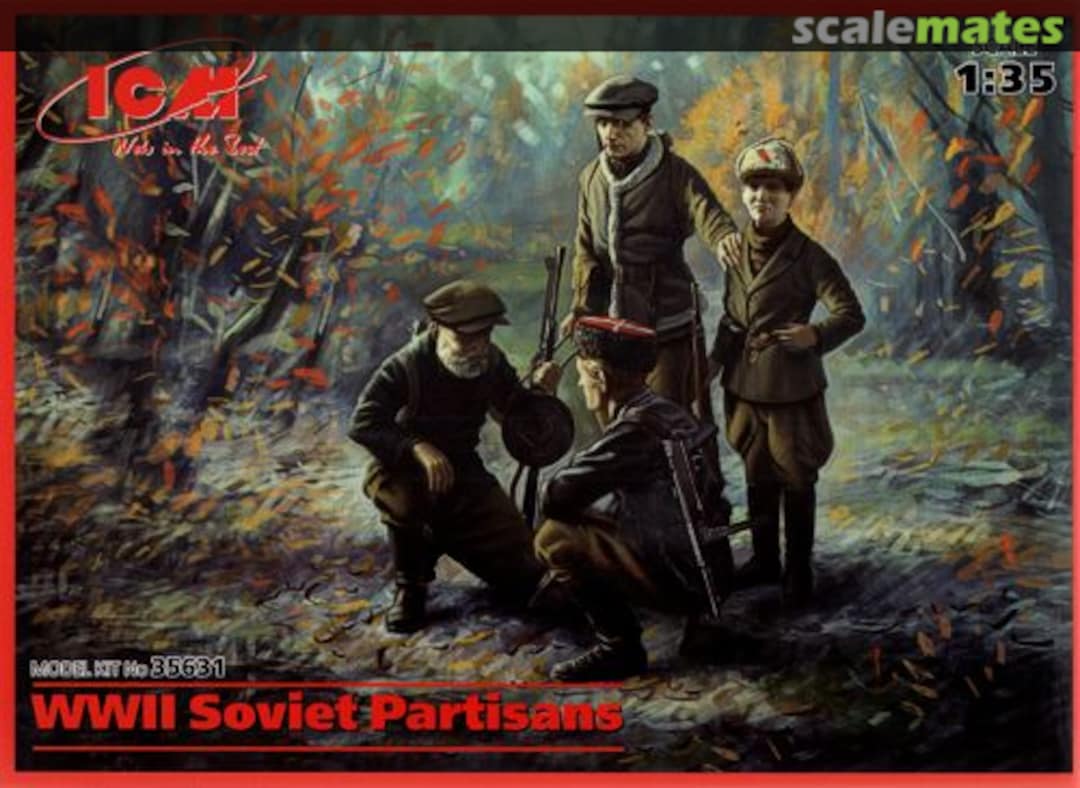 Boxart WWII Soviet Partisans 35631 ICM Boxart WWII Soviet Partisans 35631 ICM