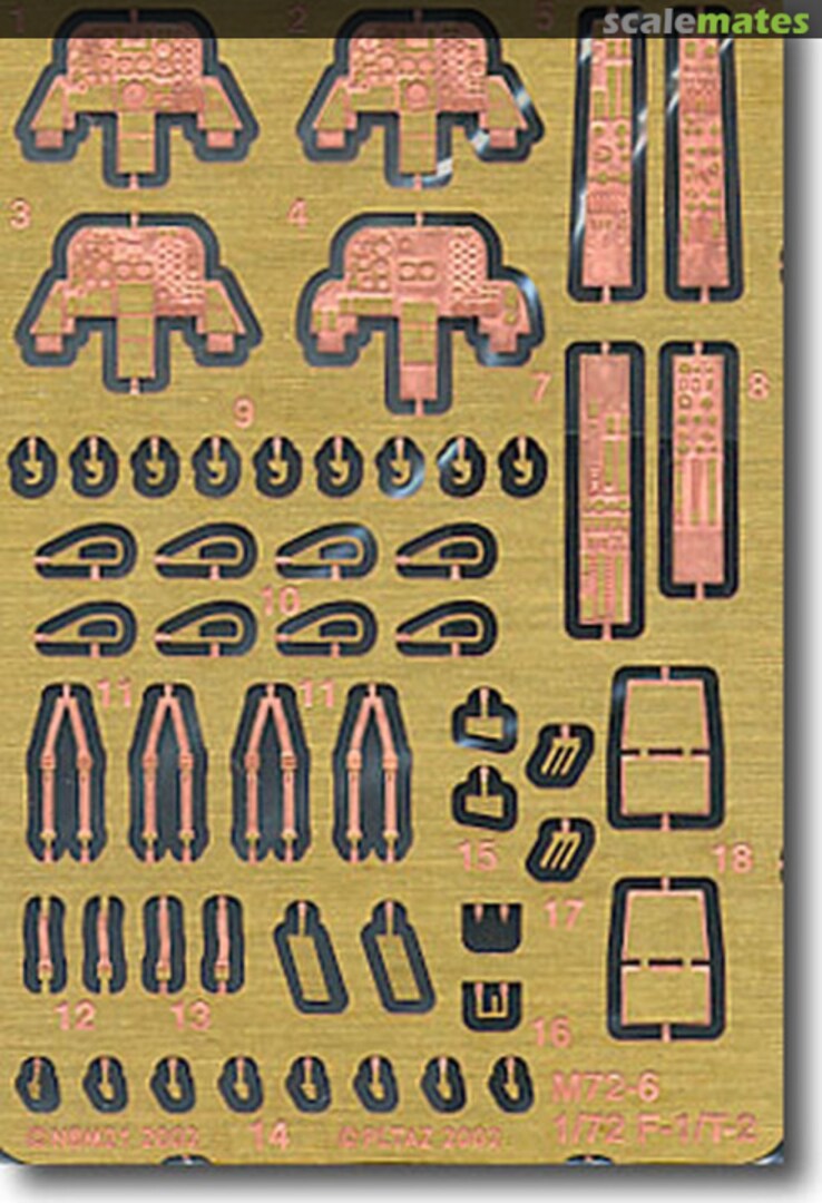 Boxart F-1/T-2 detail set M72-6 Platz Boxart F-1/T-2 detail set M72-6 Platz
