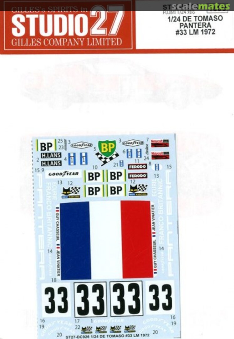 Boxart De Tomaso Pantera ST27-DC926 Studio27