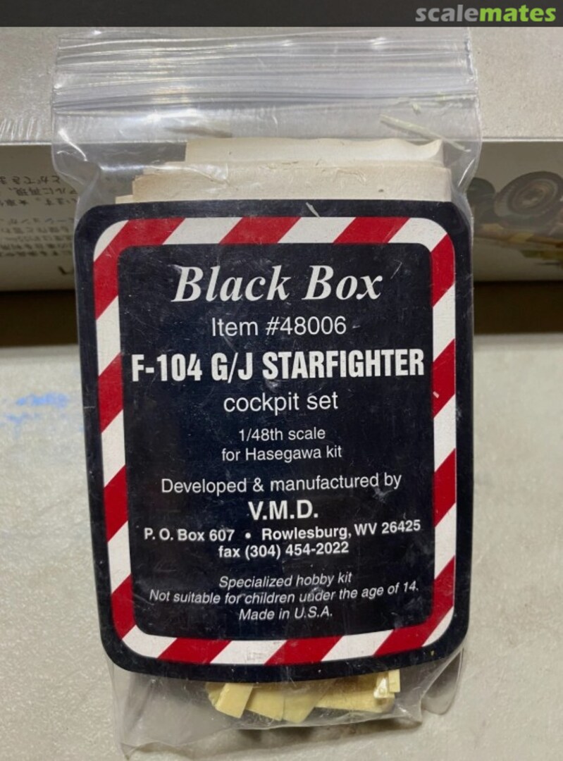 Boxart F-104 G/J Cockpit Set with Wing Tanks 48006 Black Box Boxart F-104 G/J Cockpit Set with Wing Tanks 48006 Black Box