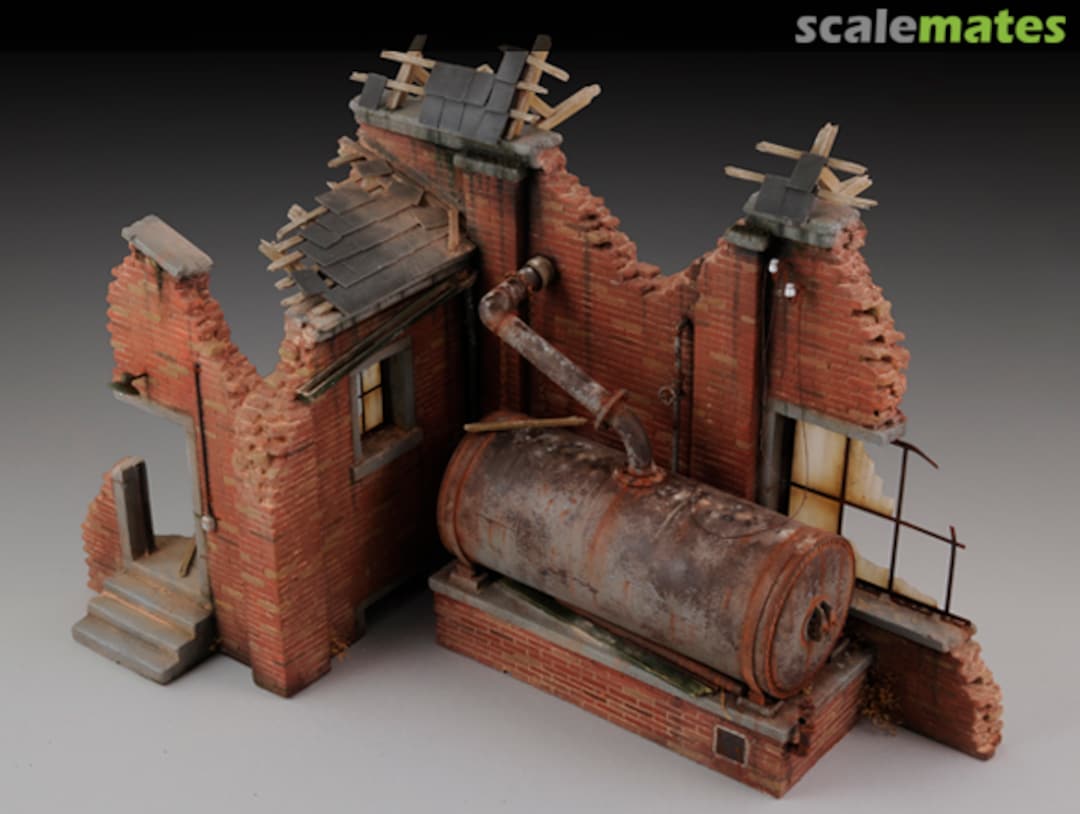 Boxart Factory Ruin with Steam Boiler 656 Royal Model