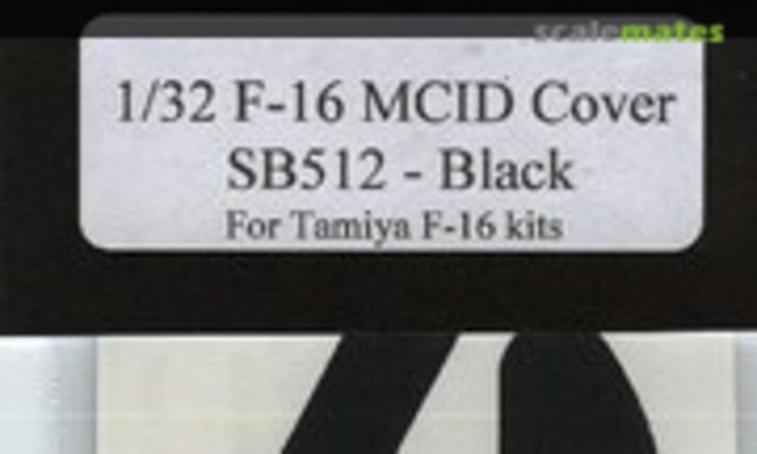 1:32 Black F-16 Falcon MCID (Large Mouth) Cover (Steel Beach 33012) 33012