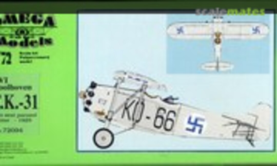 1:72 N.V.I Koolhoven F.K.31 (Omega Models 72094) 72094