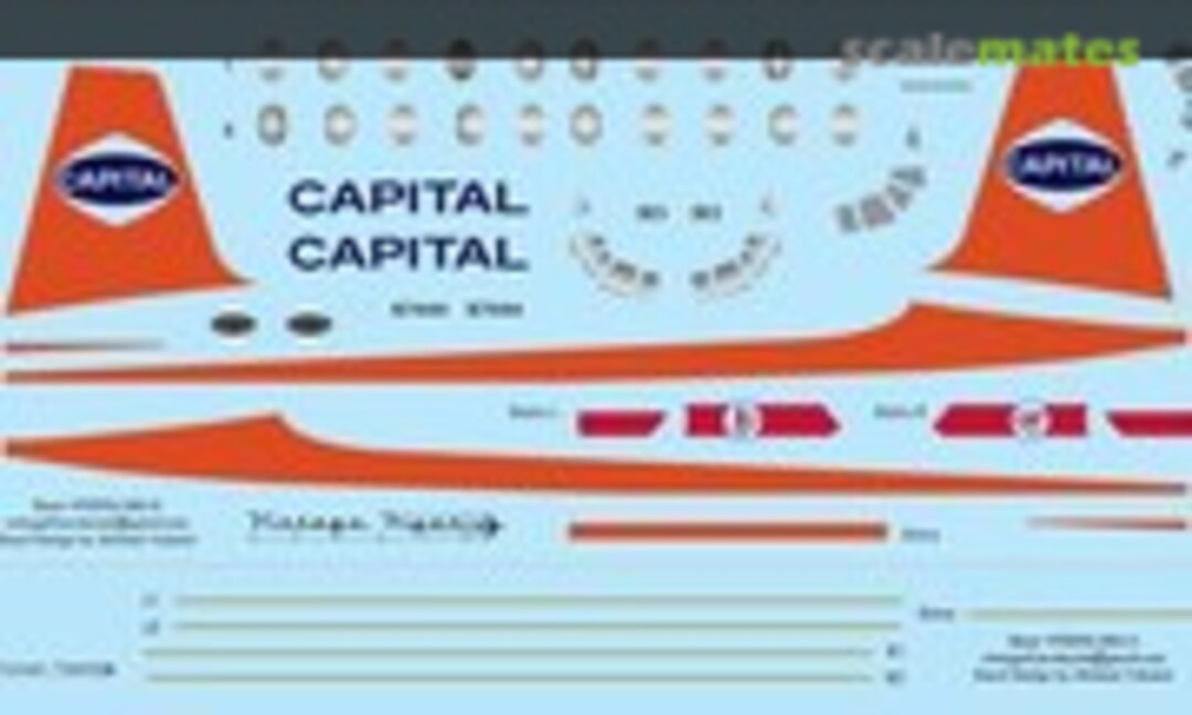 1:96 Viscount Capital (Final) (Vintage Flyer Decals VFD096-085) VFD096-085