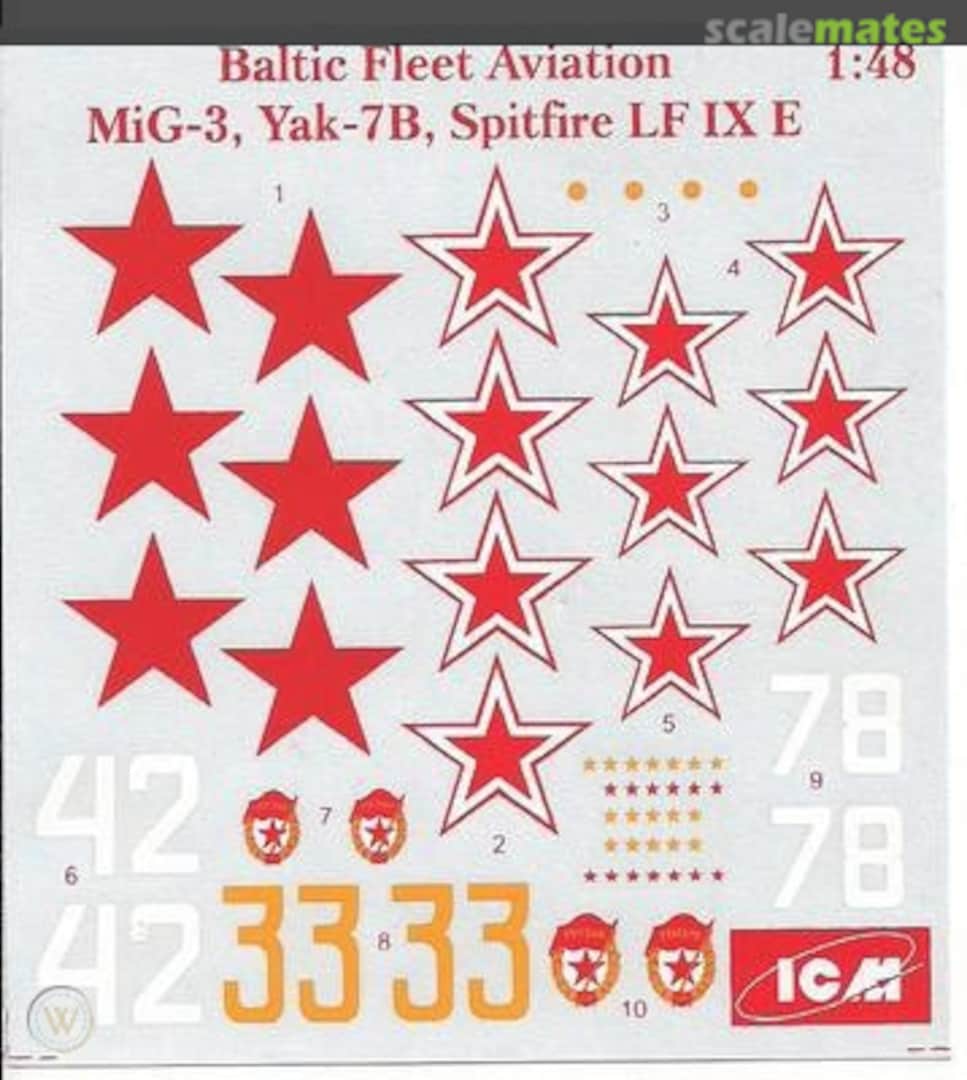 Contents Baltic Fleet Aviation - Soviet Air Force 48025 ICM Contents Baltic Fleet Aviation - Soviet Air Force 48025 ICM