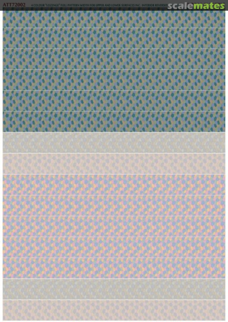 Boxart 4 colour 'lozenge' full pattern width ATT72002 Aviattic Boxart 4 colour 'lozenge' full pattern width ATT72002 Aviattic