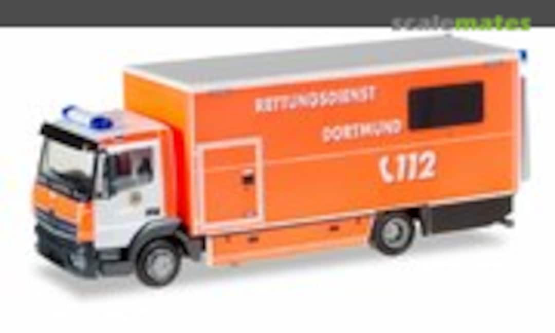 Mercedes-Benz Atego Koffer-LKW mit Ladebordwand &quot;Feuerwehr Dortmund&quot; (Herpa 924122)