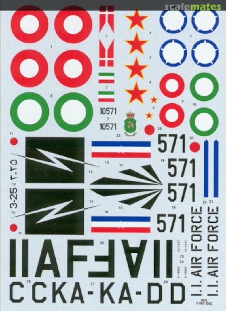 Boxart RF/F-84G Thunderjets 48-017 Hi-Decal Line Boxart RF/F-84G Thunderjets 48-017 Hi-Decal Line