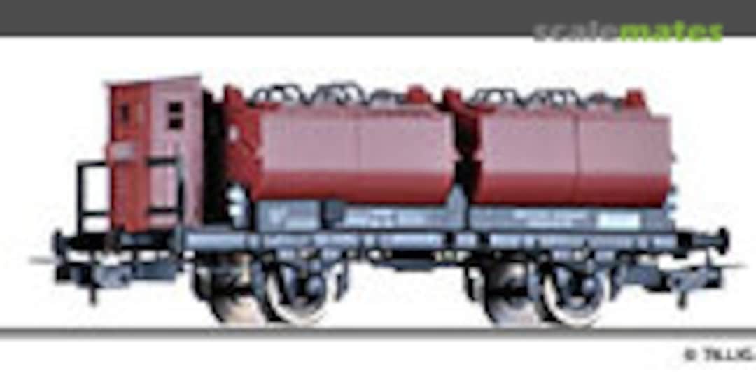 Kalkkübelwagen der BASF eingestellt bei (DB) (Tillig 76675)