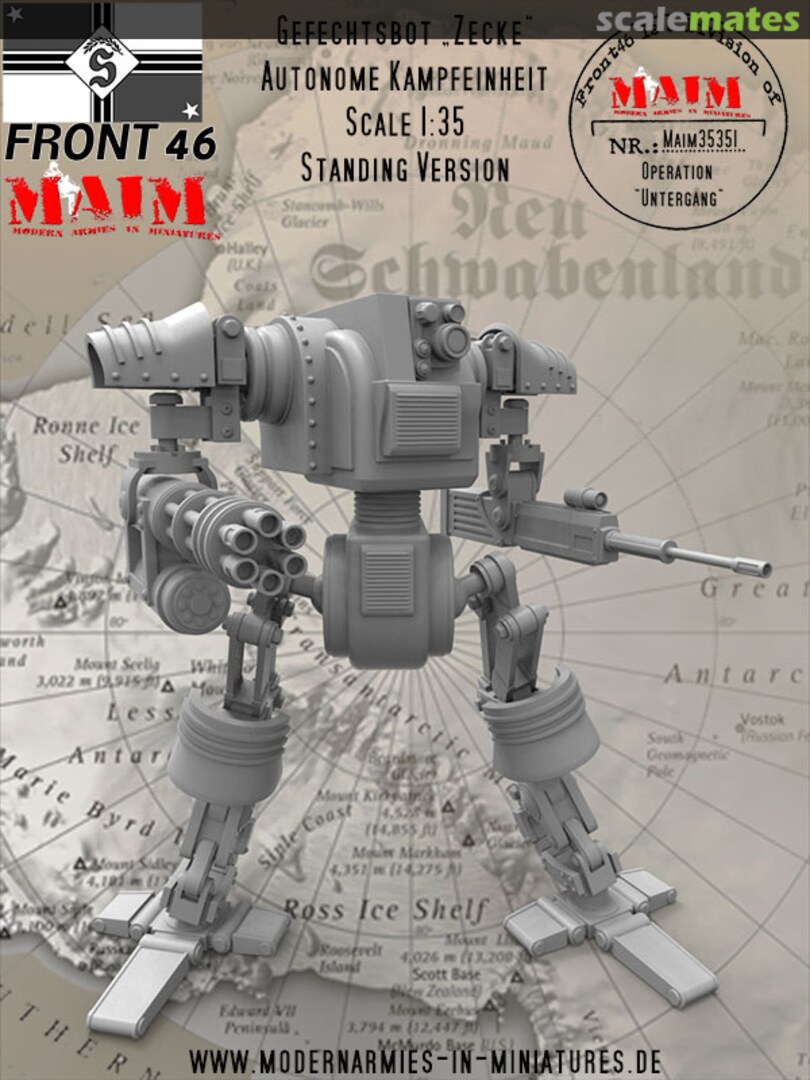 Boxart Gefechtsbot Zecke AKE (standing Version) - Schwabenland Army- Front46 MAIM35351 MAiM Boxart Gefechtsbot Zecke AKE (standing Version) - Schwabenland Army- Front46 MAIM35351 MAiM