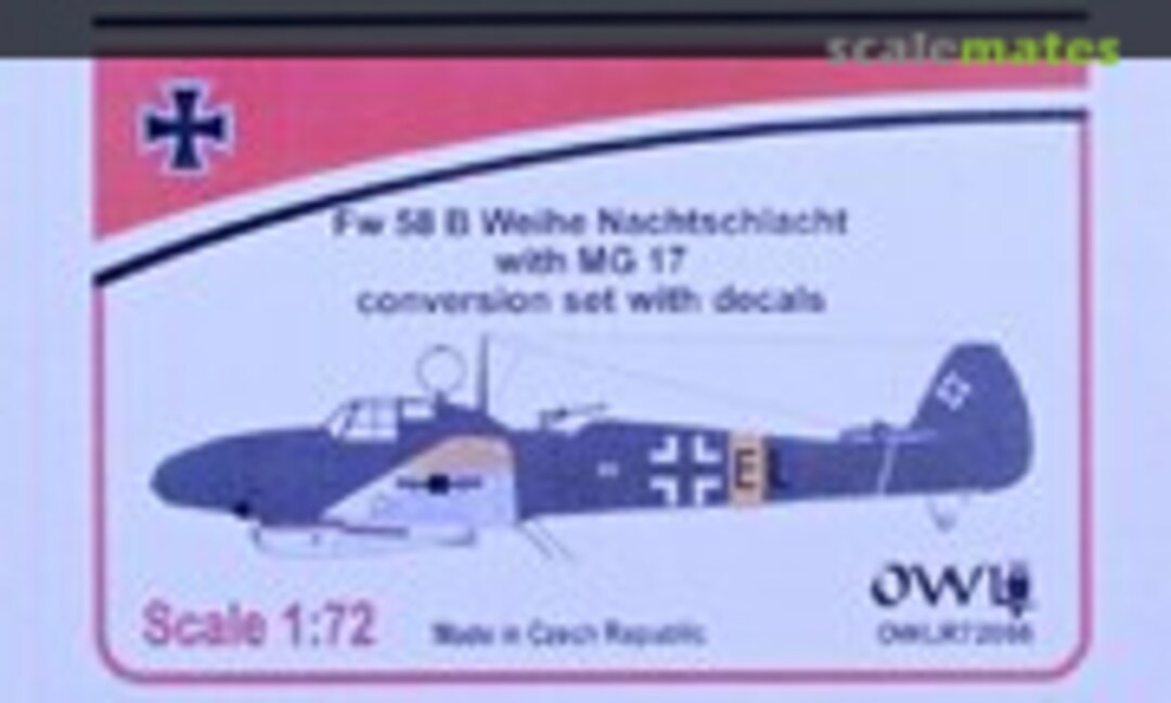 1:72 Fw 58 B Weihe Nachtschlacht with MG 17 (OWL OWLR7266) OWLR7266