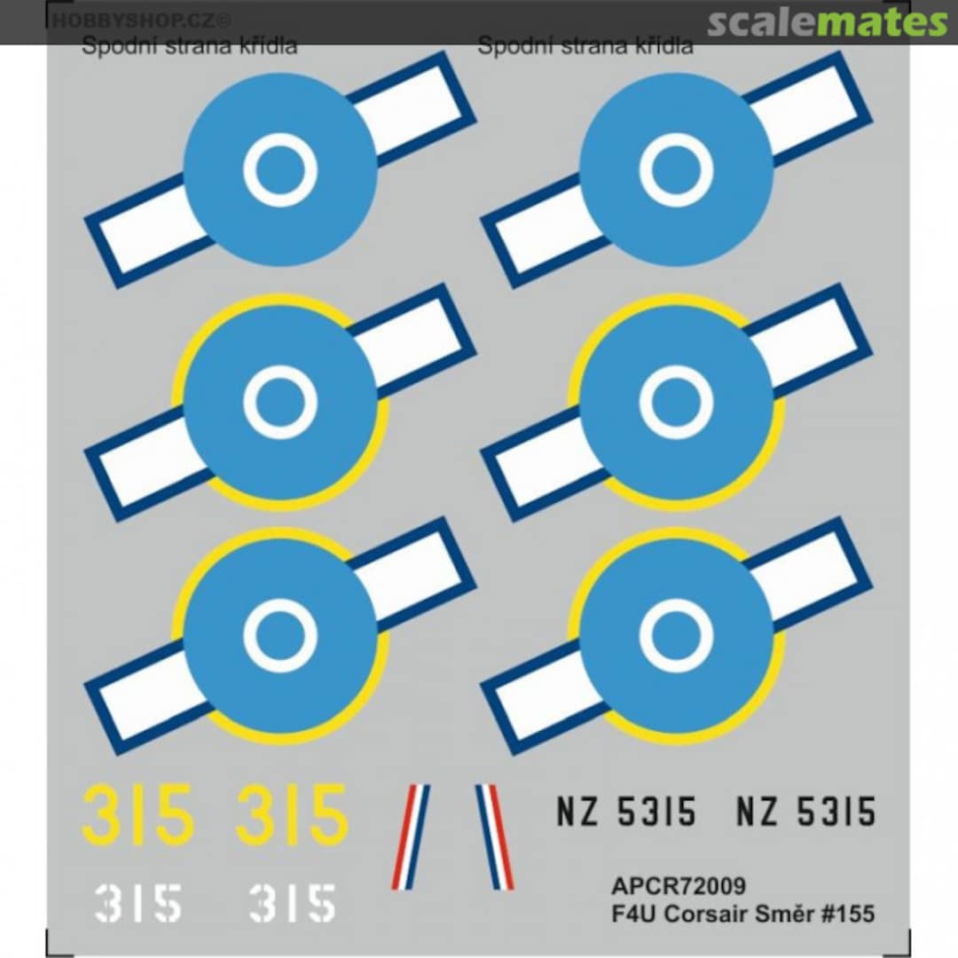 Boxart F4U Corsair Smer #155 APCR72009 APC Decals Boxart F4U Corsair Smer #155 APCR72009 APC Decals