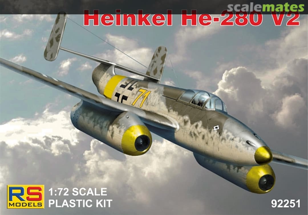 Boxart Heinkel He-280 V2 92251 RS Models