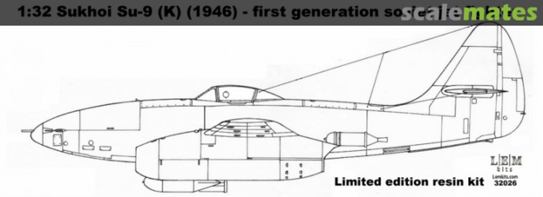 Boxart Sukhoi Su-9 ( K) (1946) 32026 LEM Kits Boxart Sukhoi Su-9 ( K) (1946) 32026 LEM Kits
