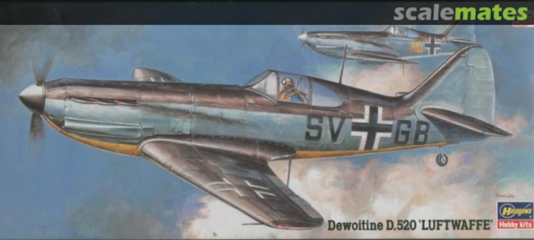 Boxart Dewoitine D.520 'Luftwaffe' 52051 Hasegawa Boxart Dewoitine D.520 'Luftwaffe' 52051 Hasegawa