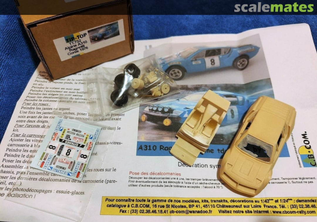 Boxart Alpine-Renault A310 V6 [3462 JJ 76] "GITANES" TT732 TIP-TOP