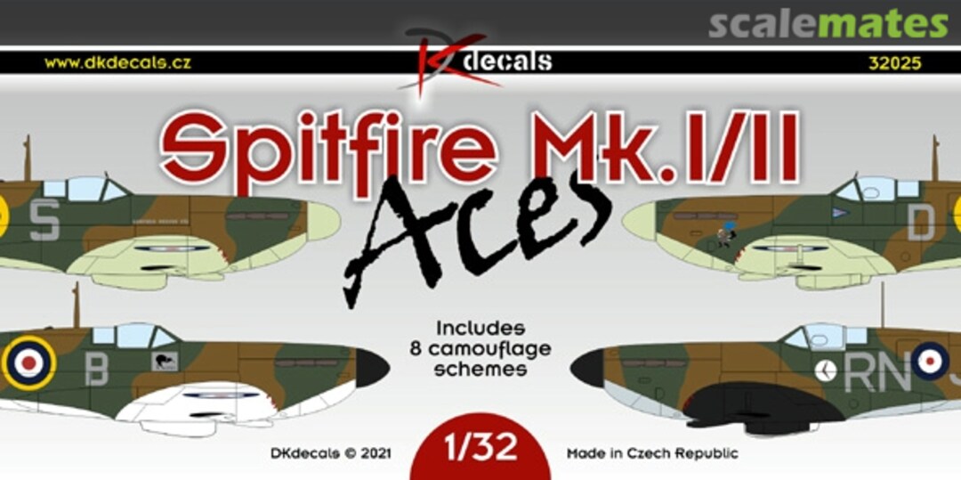 Boxart Spitfire Mk. I/II 32025 DK Decals Boxart Spitfire Mk. I/II 32025 DK Decals