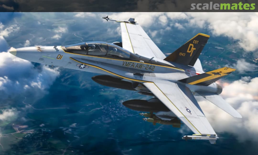Boxart F/A-18D Hornet VMFA(AW)-242 "Bats" K48121 Kinetic