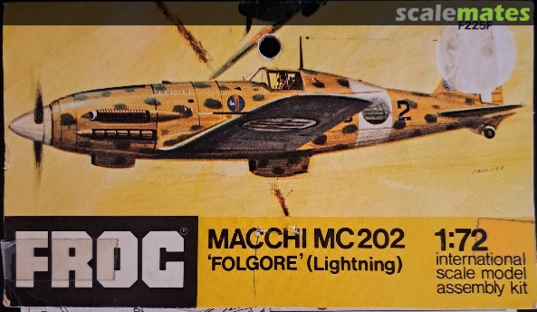 Boxart Macchi MC202 'Folgore' (Lightning) F225F FROG Boxart Macchi MC202 'Folgore' (Lightning) F225F FROG