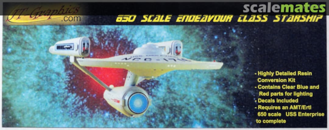 Boxart 650 Scale Endeavour Class Starship JTM-006 JT-Graphics Boxart 650 Scale Endeavour Class Starship JTM-006 JT-Graphics