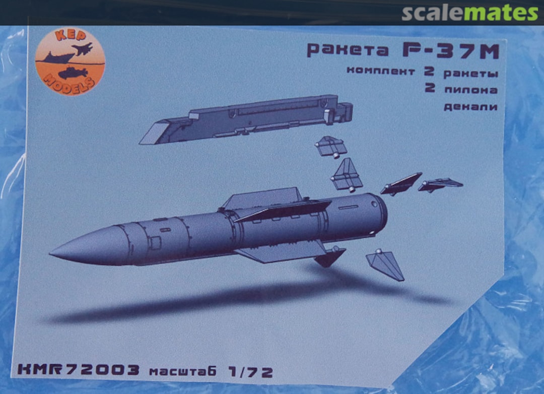 Boxart R-37M Missle (RVV-BD) KMR72003 KEPmodels Boxart R-37M Missle (RVV-BD) KMR72003 KEPmodels