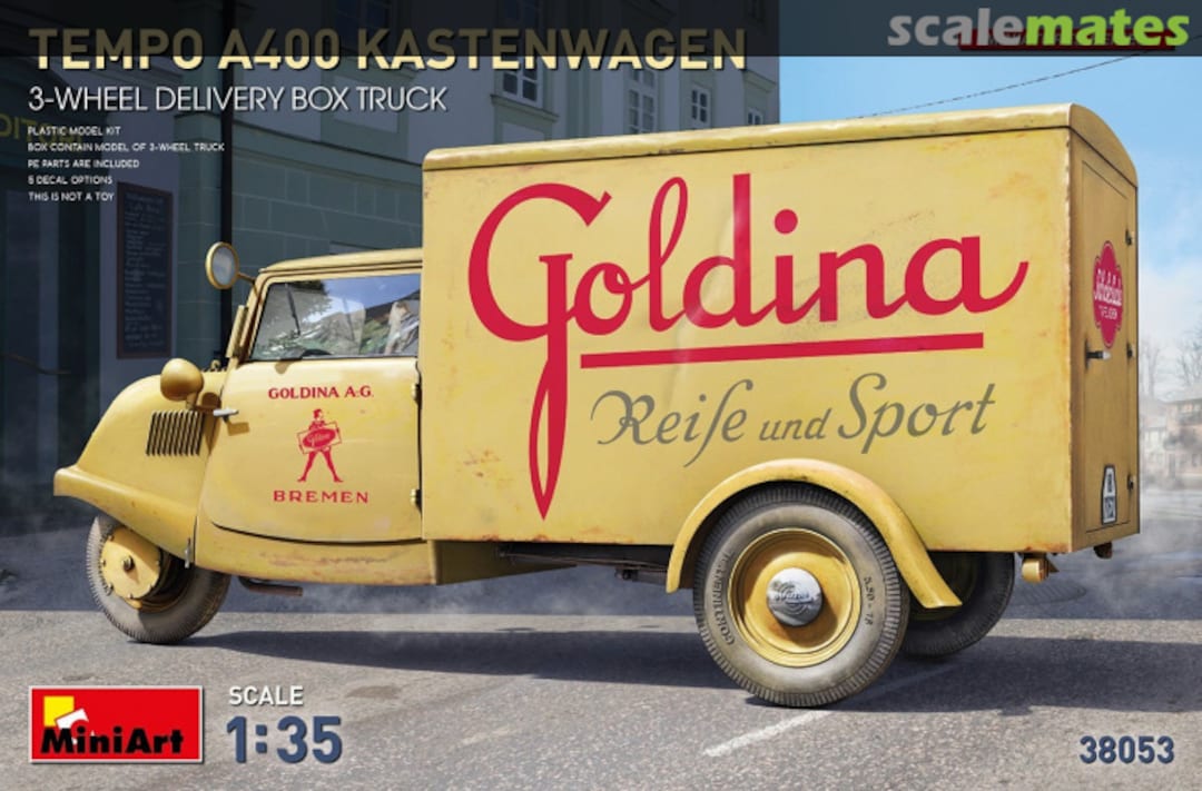 Boxart Tempo A400 Kastenwagen 38053 MiniArt Boxart Tempo A400 Kastenwagen 38053 MiniArt