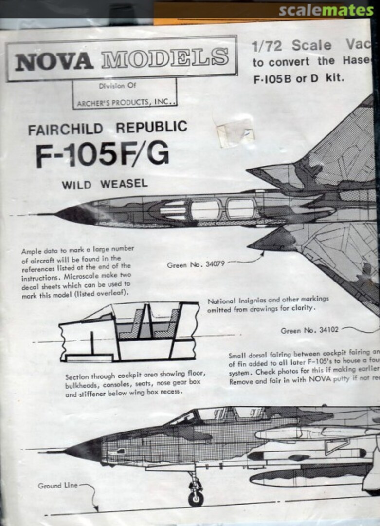 Boxart Republic F-105G Wild Weasel conversion unk??? Archers Products Inc. Boxart Republic F-105G Wild Weasel conversion unk??? Archers Products Inc.