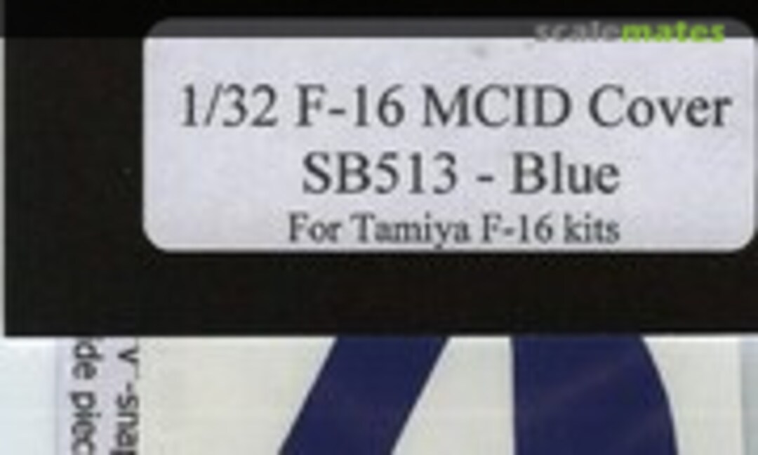 1:32 Blue F-16 Falcon MCID (Large Mouth) Cover (Steel Beach 33013) 33013