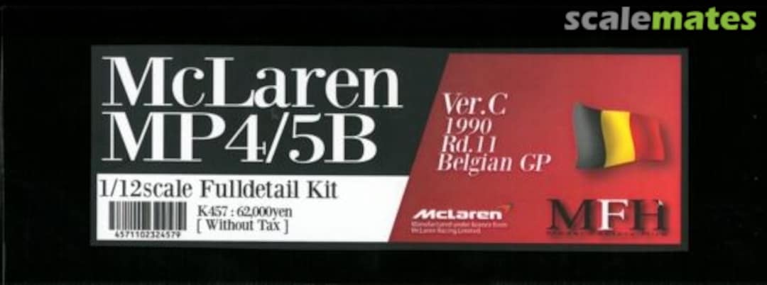 Boxart Mclaren MP4/5B K-457 Model Factory Hiro Boxart Mclaren MP4/5B K-457 Model Factory Hiro